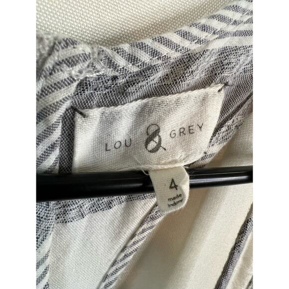 Lou & Grey Striped Dress with Pockets - Size 4 - Picture 4 of 6